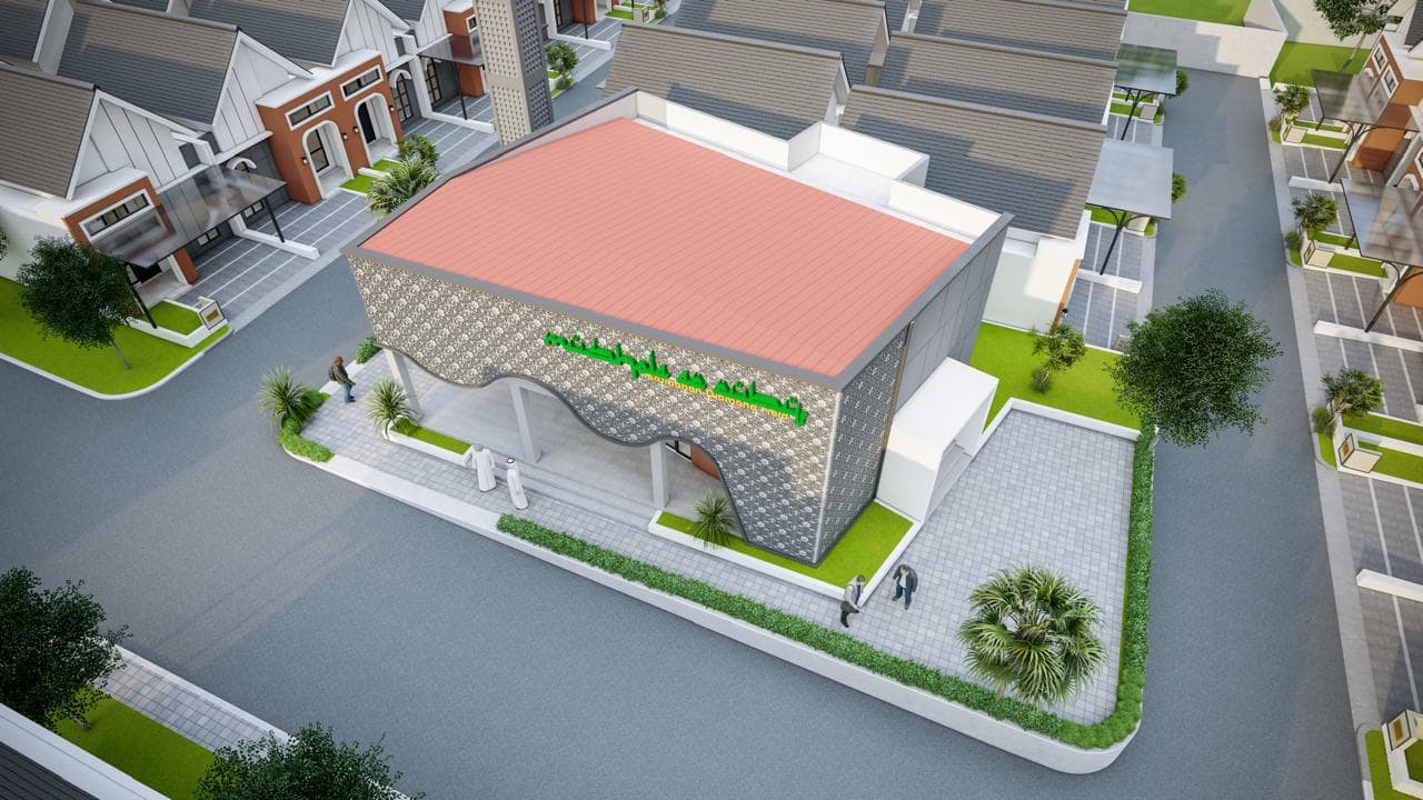 Masjid dilihat dari atas