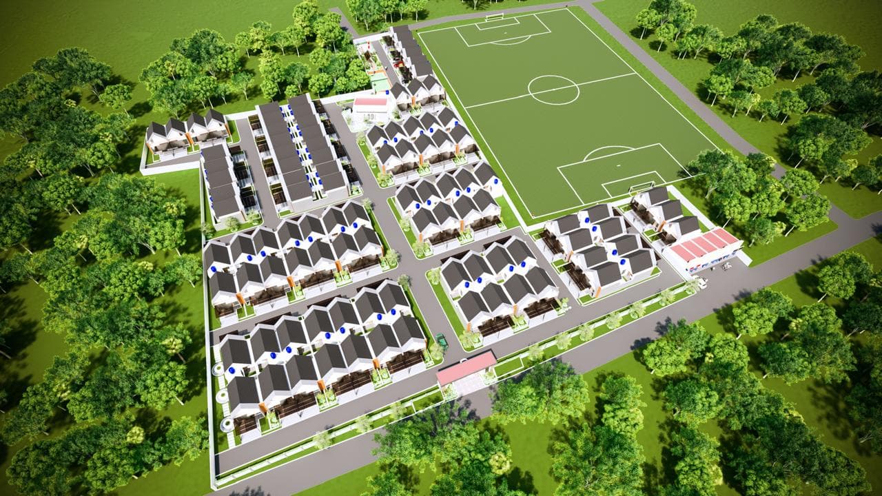 Tata letak kawasan Diamond Field dari udara