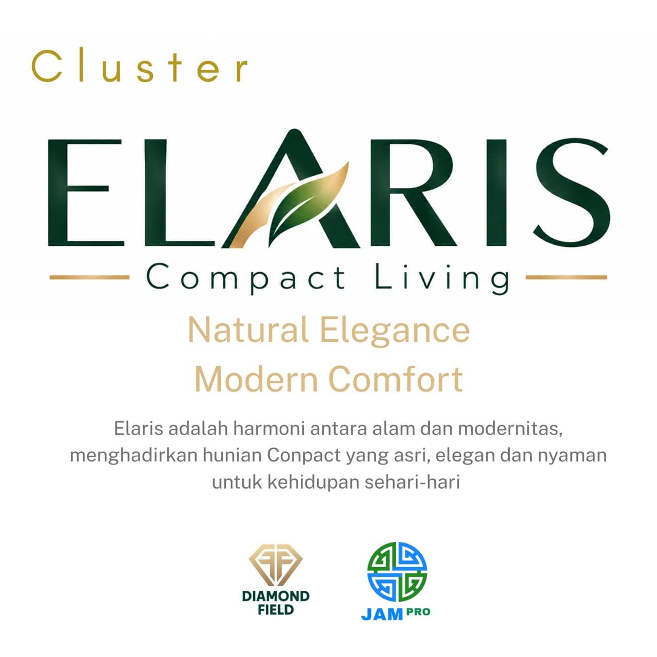 Cluster Elaris — Natural Elegance, Modern Comfort, oleh Diamond Field dan JAM PRO